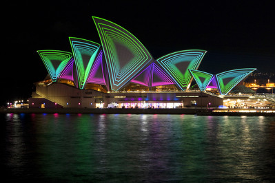 Vivid Sydney festival 2011, Lighting of the Sydney Opera House Sails