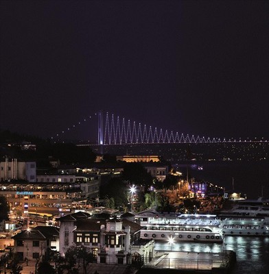 博斯普魯斯海峽夜景